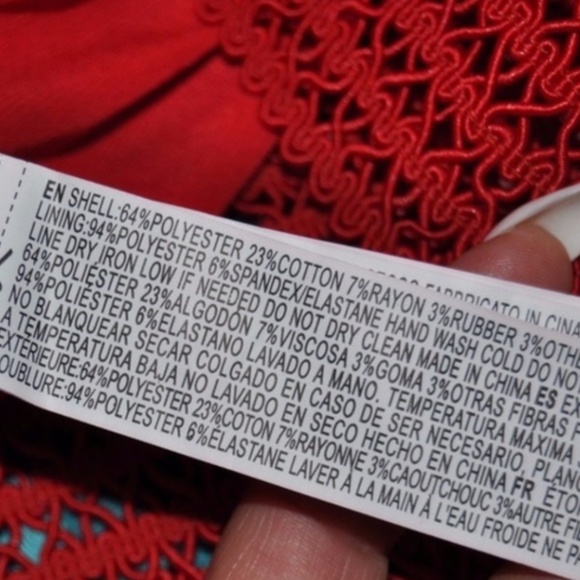 184 F21 Red Stand Out Fit & Flare Strapless Dress sz S - Picture 7 of 8